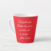 Tasse de Latte Shakespeare (Angle gauche)