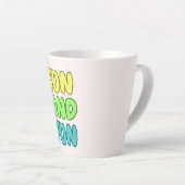 Tasse de latte Soleil Et Amusement (Angle droit)