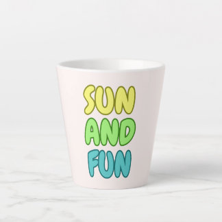 Tasse de latte Soleil Et Amusement