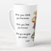 TASSE DE latte SONGMAO avec du texte à l'arrière (Angle gauche)