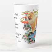 TASSE DE latte SONGMAO avec du texte à l'arrière (Devant)