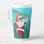 tasse de latte style Noël (Angle gauche)