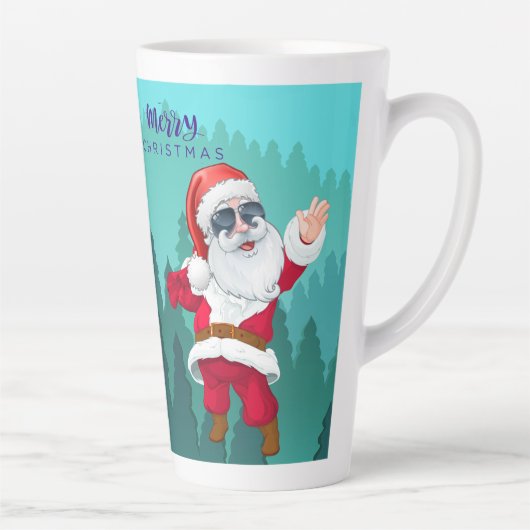 tasse de latte style Noël (Droite)