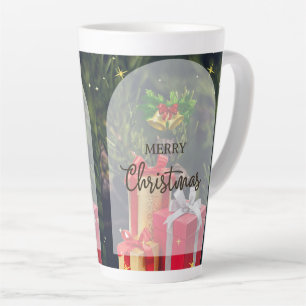 tasse de latte style noël 