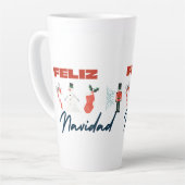 tasse de latte style noël (Angle gauche)