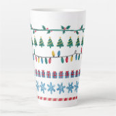 tasse de latte style noël  (Devant)