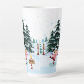tasse de latte style Noël (Devant)