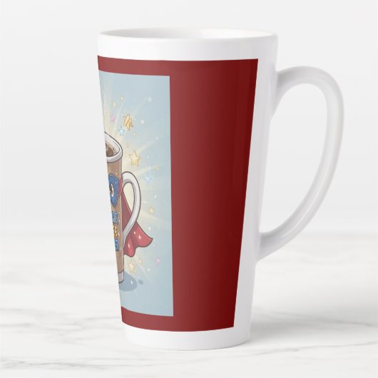 Tasse de latte Superpower de Maman (Droite)