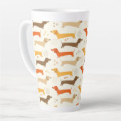 Tasse de latte teckel (Angle gauche)