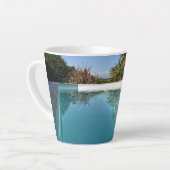 Tasse de Latte Teintes Bleues (Angle gauche)