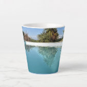 Tasse de Latte Teintes Bleues (Devant)