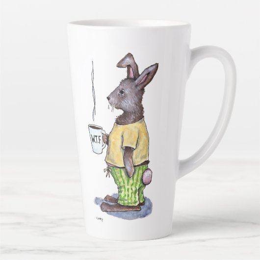 Tasse de latte WTF Rabbit (Droite)