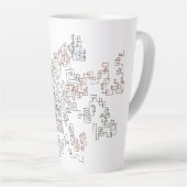 tasse de latte Zig Zag Doodlebug (Angle droit)