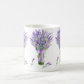 Tasse de lavande d'aquarelle (Centre)