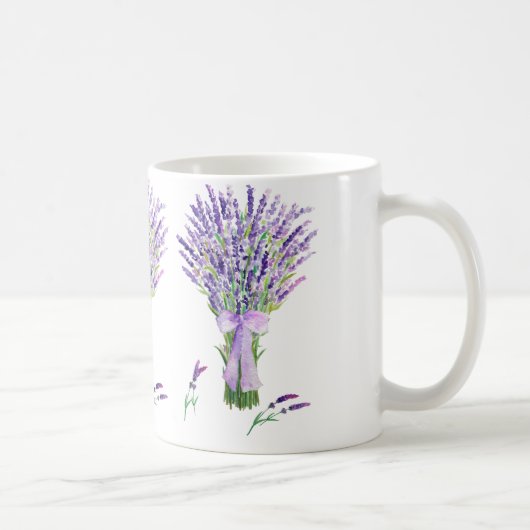Tasse de lavande d'aquarelle (Droite)