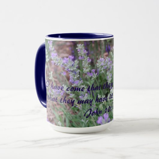 Tasse de lavande de John 10 (Devant gauche)