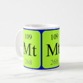 Tasse de l'élément 109 - Meitnerium (Devant gauche)