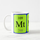 Tasse de l'élément 109 - Meitnerium (Gauche)