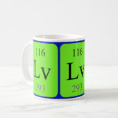Tasse de l'élément 116 - Livermorium (Devant gauche)