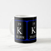 Tasse de l'élément 19 - potassium (Devant gauche)
