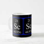Tasse de l'élément 21 - scandium (Devant gauche)