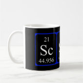 Tasse de l'élément 21 - scandium (Gauche)