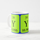 Tasse de l'élément 39 - yttrium (Devant gauche)