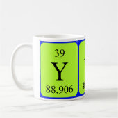 Tasse de l'élément 39 - yttrium (Gauche)