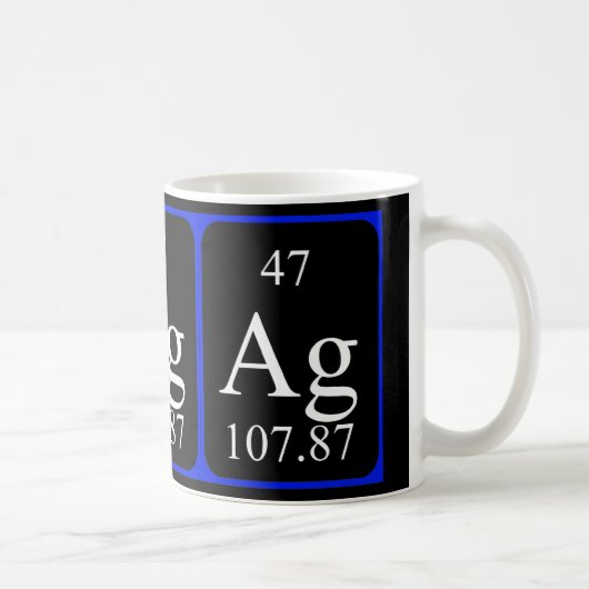 Tasse de l'élément 47 - argent (Droite)