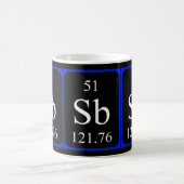 Tasse de l'élément 51 - noir d'antimoine (Centre)