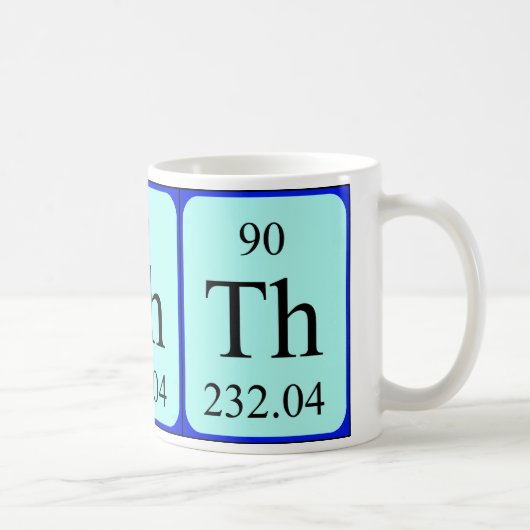 Tasse de l'élément 90 - thorium (Droite)