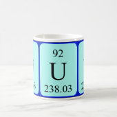 Tasse de l'élément 92 - uranium (Centre)
