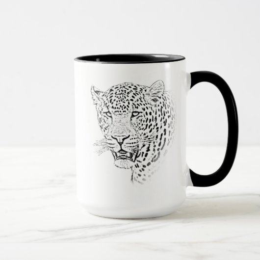 Tasse de léopard - série de l'Afrique (Droite)