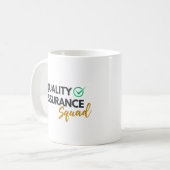 Tasse de l'équipe d'assurance qualité – Équipe QA (Devant gauche)