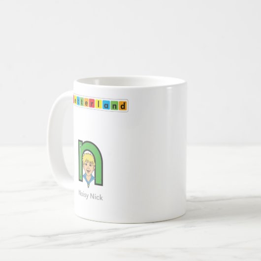 Tasse de Letterland | Nn (Devant gauche)