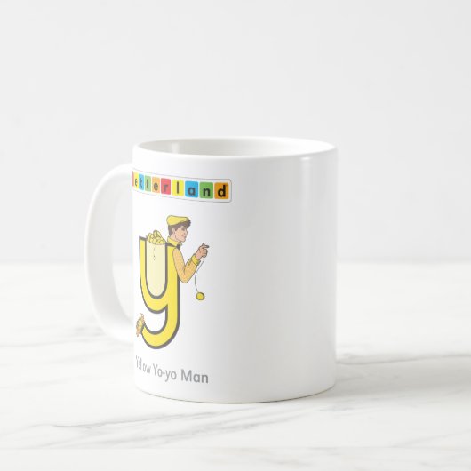 Tasse de Letterland | Yy (Devant gauche)