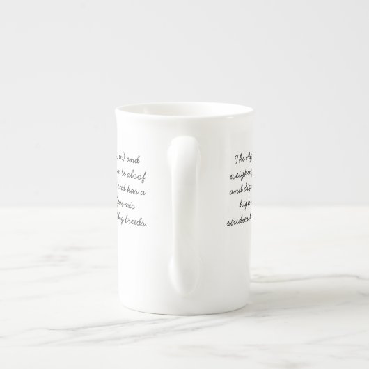 Tasse de lévrier afghan (Dos)