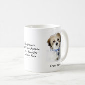 Tasse de Lhasa Apso - avec deux images et un motif (Devant droit)