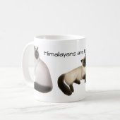 Tasse de l'Himalaya personnalisable de chats (Devant gauche)
