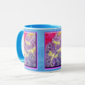 Tasse de libellule peinte par soie (Devant gauche)