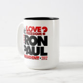 TASSE DE LIBERTÉ DE PRÉSIDENT 2012 AMOUR DE RON (Devant gauche)