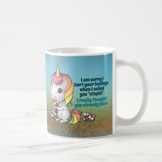 Tasse de licorne de Snarky (Droite)