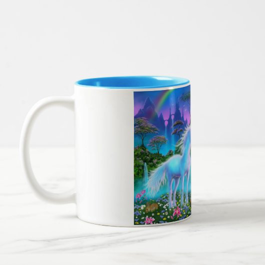 Tasse de licorne (poignée blanche) (Gauche)