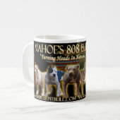 Tasse de ligne de Pitbull de 808 bleus (Devant gauche)