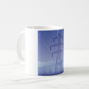 Tasse de ligne électrique de tour