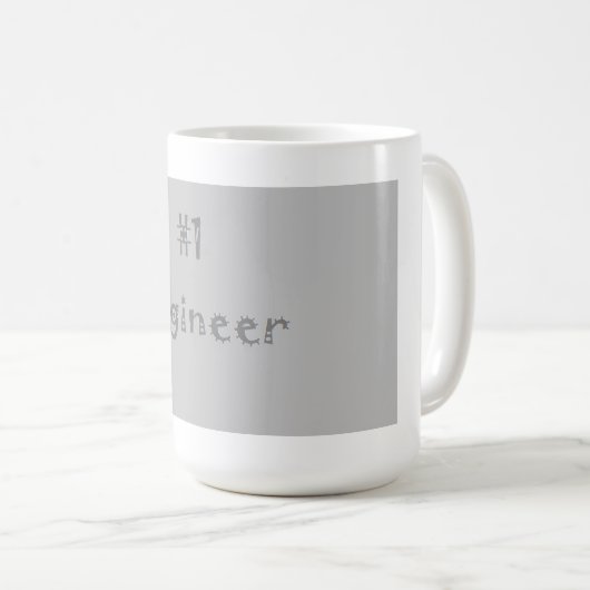 Tasse de l'ingénieur #1 (grise) (Devant droit)