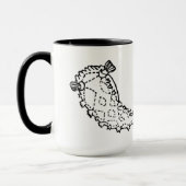 Tasse de lingot d'impression de nudibranch de (Gauche)