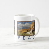 Tasse de lion et d'agneau de paix (Devant droit)