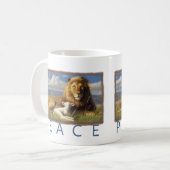 Tasse de lion et d'agneau de paix (Devant gauche)