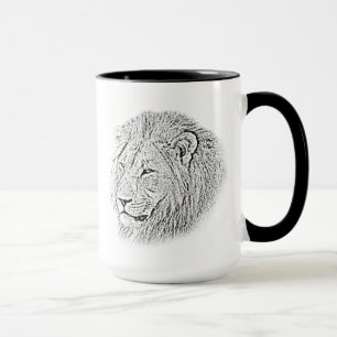 Tasse de lion - série de l'Afrique